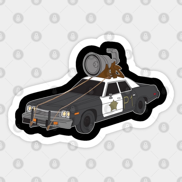 Bluesmobile Sticker by HellraiserDesigns